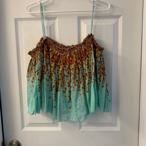 Free People Floral Crop Top Size S - Picture 1 of 3